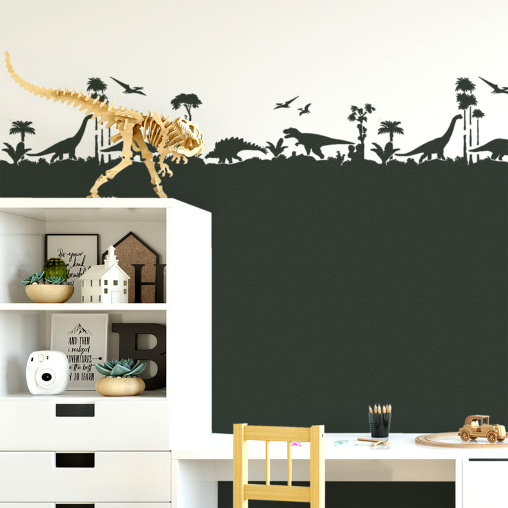 Jurassic Dinosaur Border Stencil