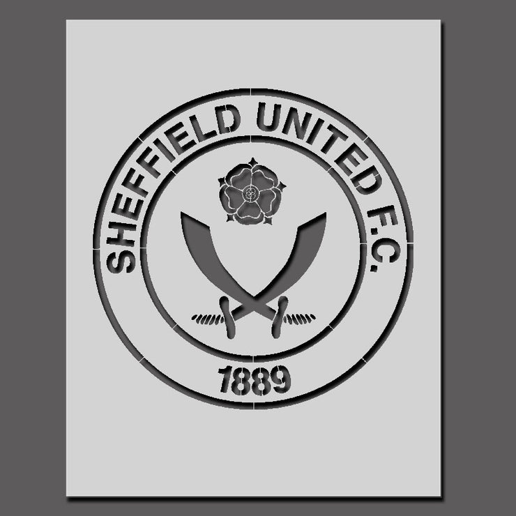 Sheffield United Football Crest Stencil