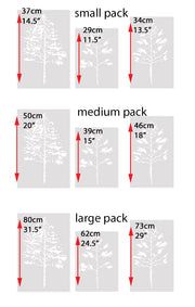 WHISPERING Woods Trees Stencil Set