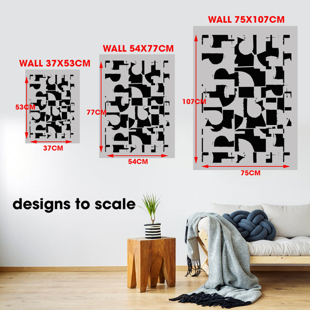 FRANZ Abstract Wall Pattern Stencil – IdealStencils