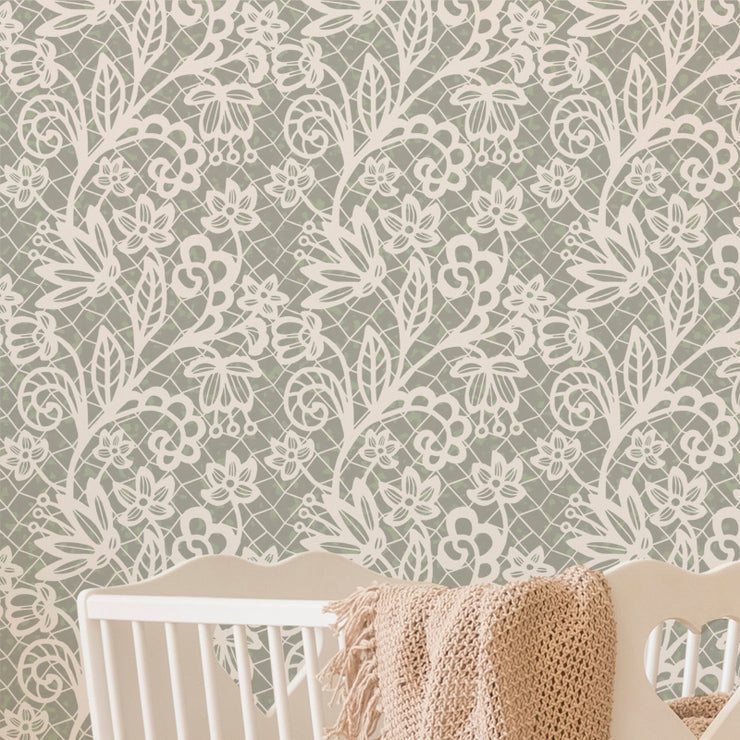 Evelina Lace Pattern Stencil